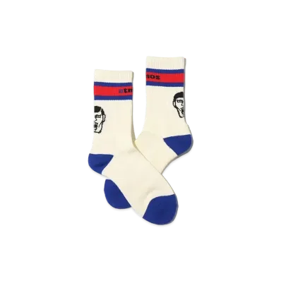 atmos x PUNK DRUNKERS Aistu Socks "White"