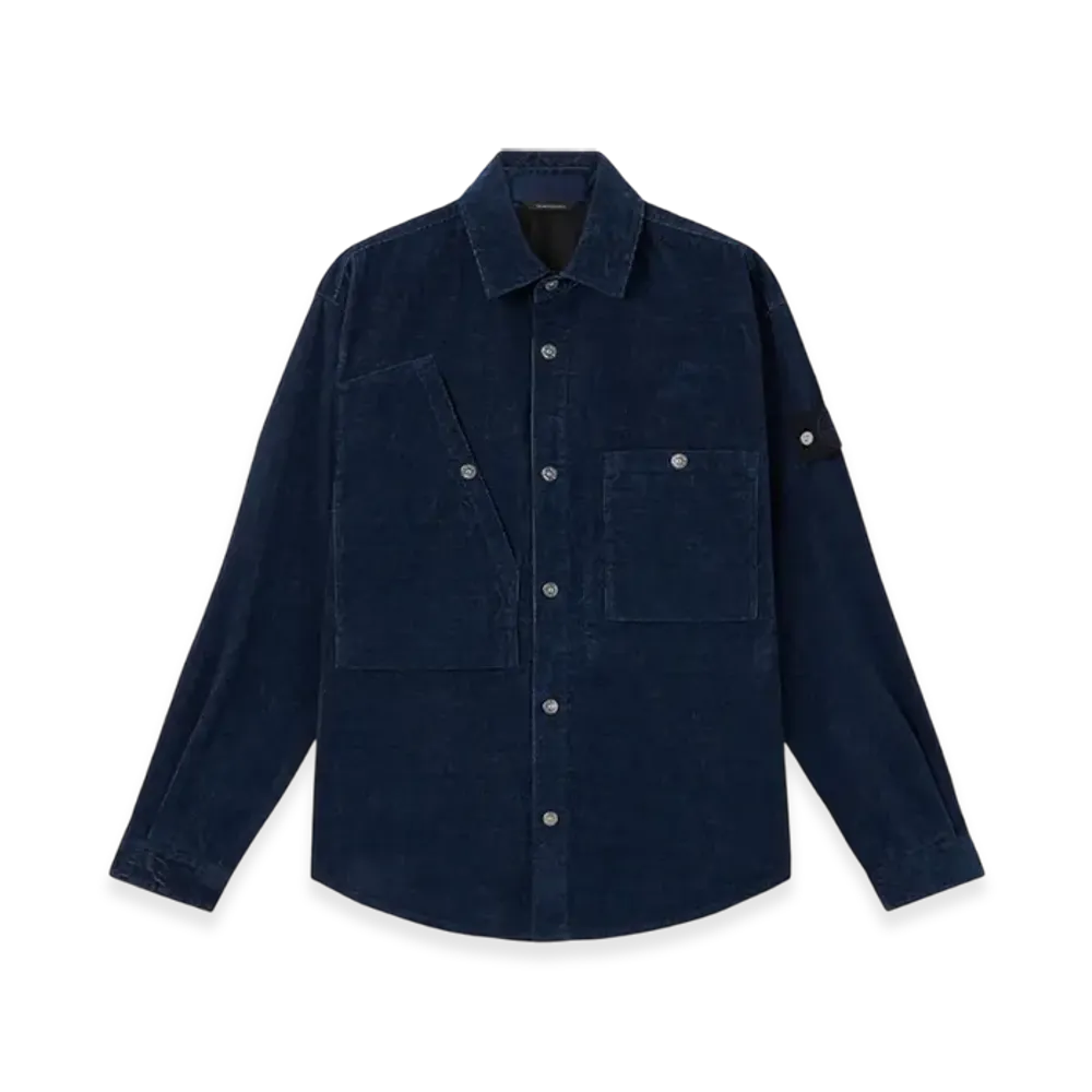 Stone Island 1100008 Indigo Micro Corduroy-Rinsed "Black"