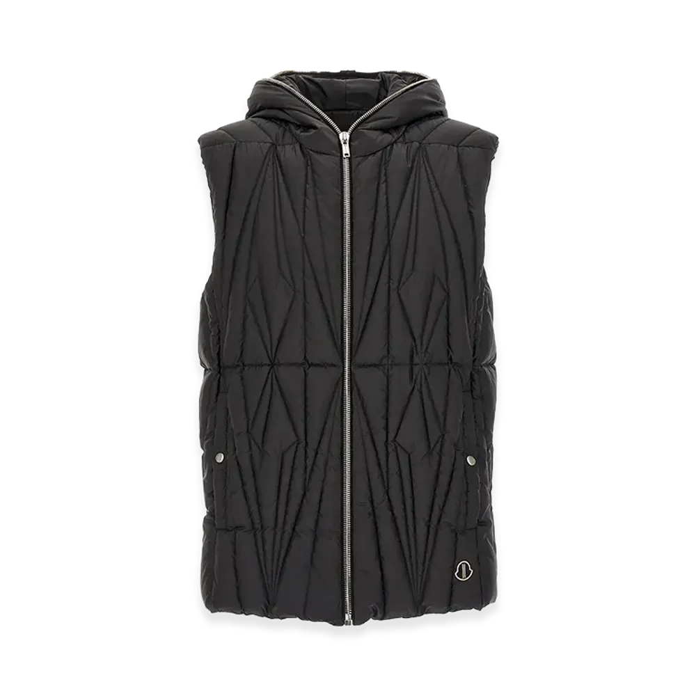 Rick Owens x Moncler 'Geocamo Ziplock' Vest "Black"