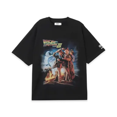 atmos x BACK TO THE FUTURE Part lll x CHOGOKIN T-shirt "Black"