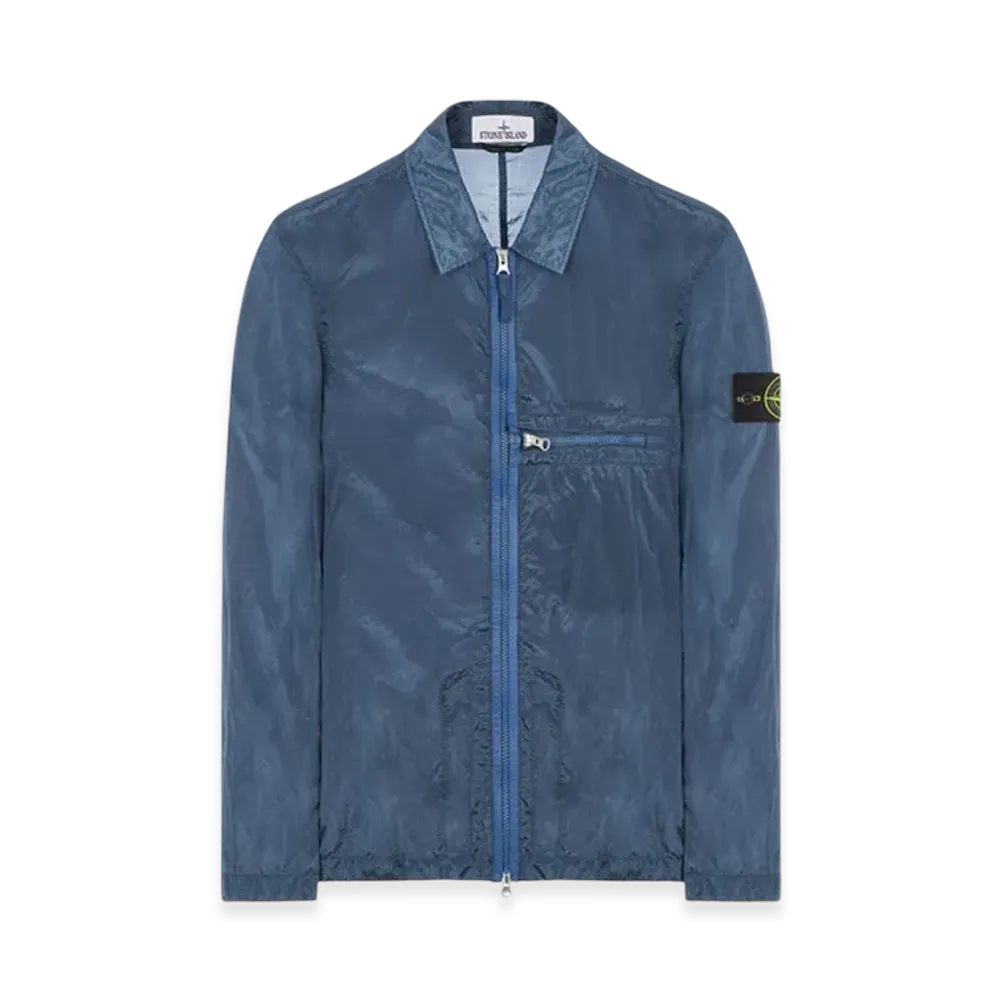 Stone Island 10919 Nylon Metal in Econyl Regenerated Nylon Overshirt -23SS "Avio Blue"