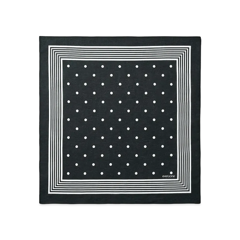 everyone Polka Dot Bandana "Black"
