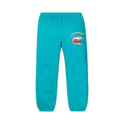 Supreme x Champion Chrome Sweatpant "Dark Teal"