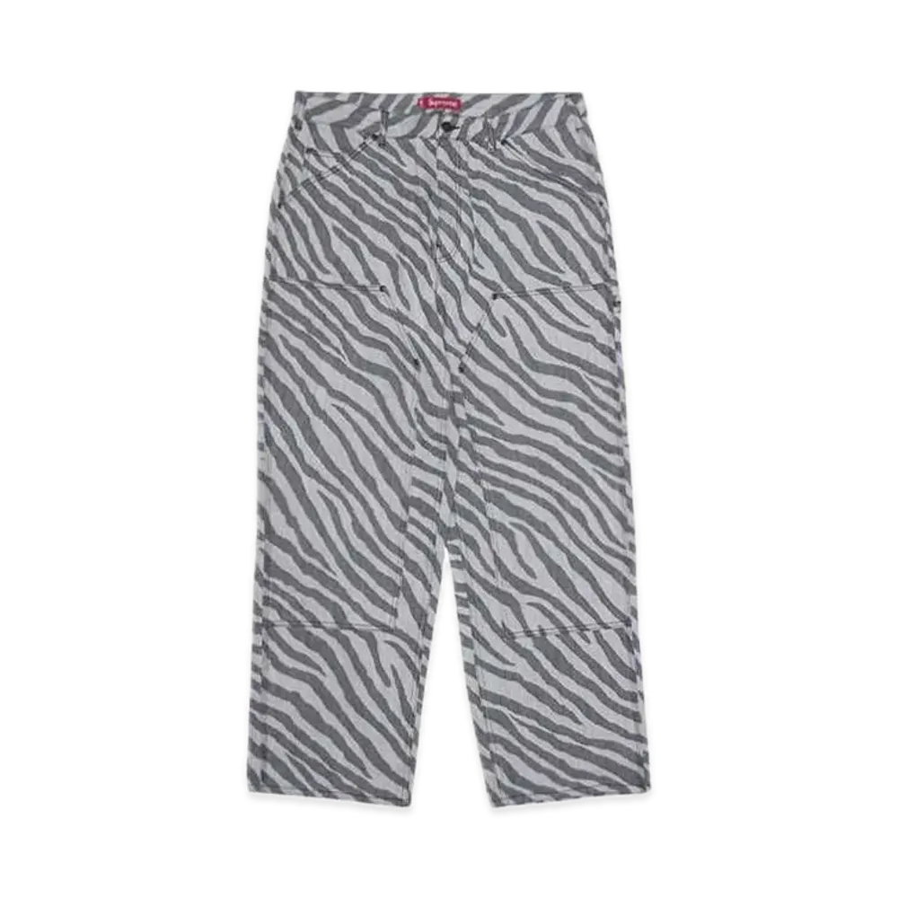 Supreme Double Knee Painter Pant "Zebra" (24SS)