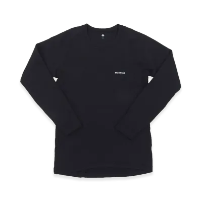 mont-bell Geoline EXP. Round Neck Shirt "Black"