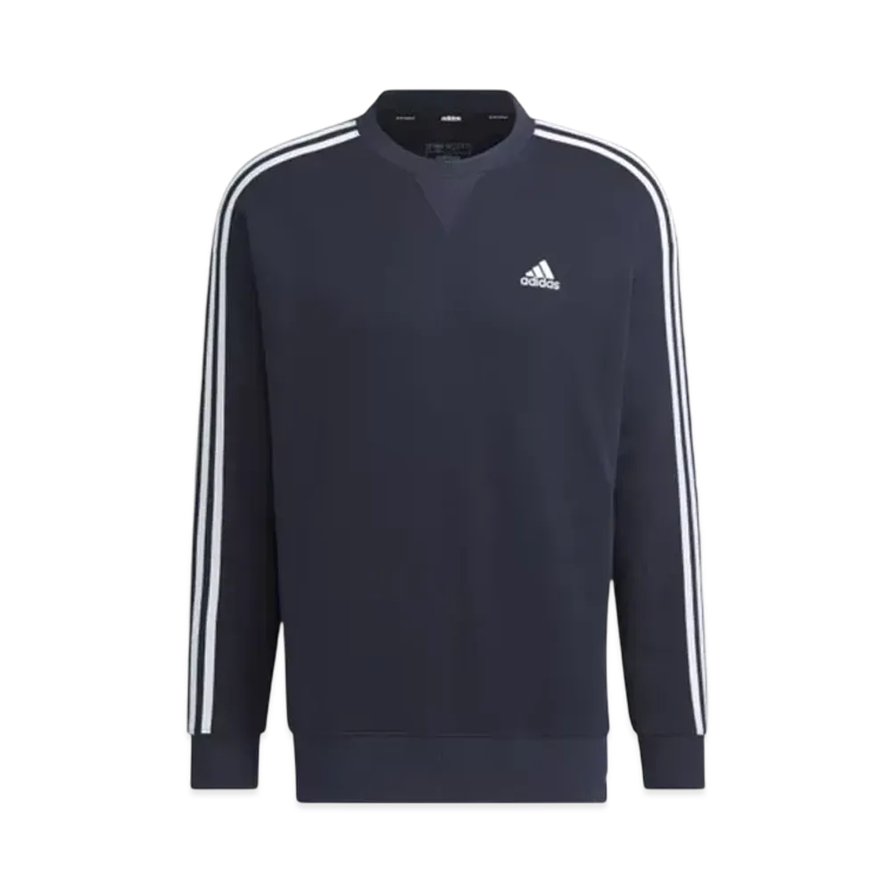 adidas Essentials Plus Loose Fit Three Stripes French Terry Sweatshirt "Legend Ink"