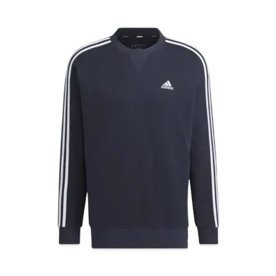 adidas Essentials Plus Loose Fit Three Stripes French Terry Sweatshirt "Legend Ink"