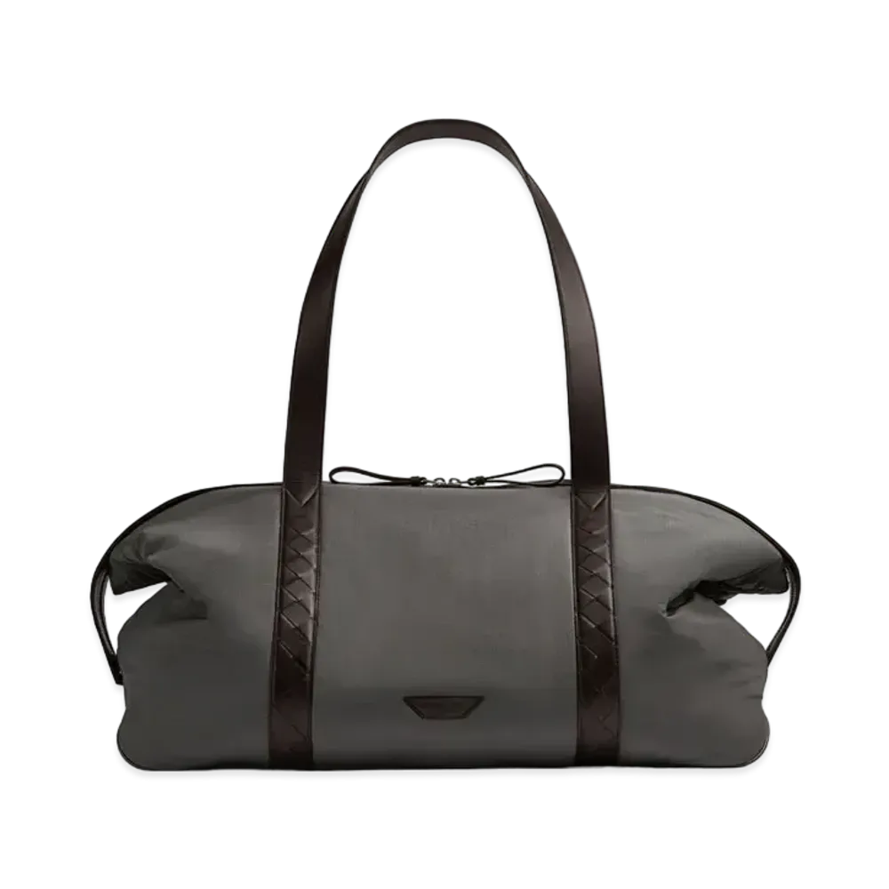 Bottega Veneta Large Crossroad Weekender "Light Graphite"