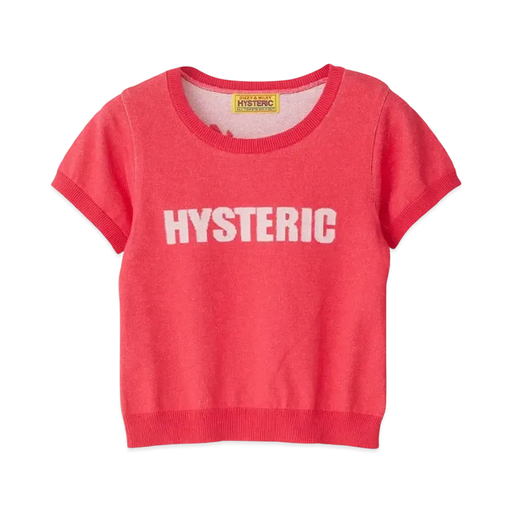 HYSTERIC GLAMOUR Temptation Girl Plating Chibi Pullover "Pink"