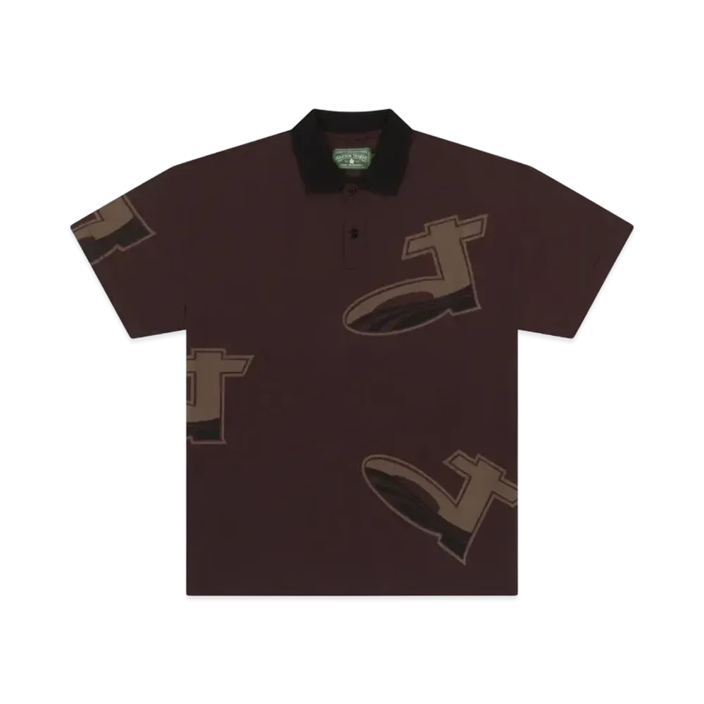 DENIM TEARS DT Pique Polo "Brown"