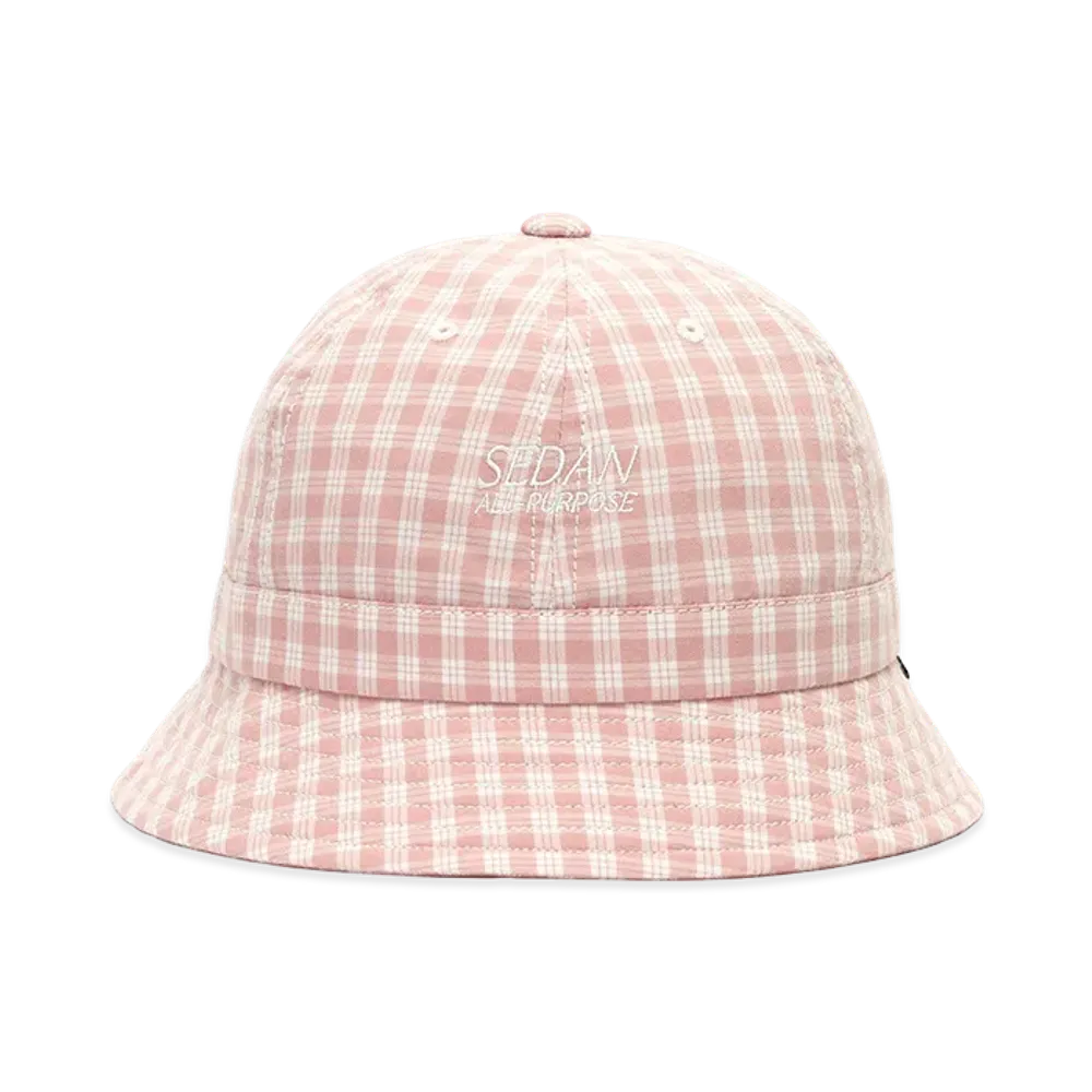 SEDAN ALL-PURPOSE Classic Plaid Bell Hat "Pink"
