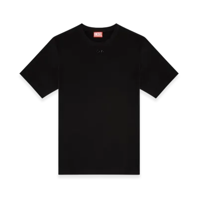 Diesel T-Adjust-Marey T-Shirt With Cut-Out Oval D "Black"