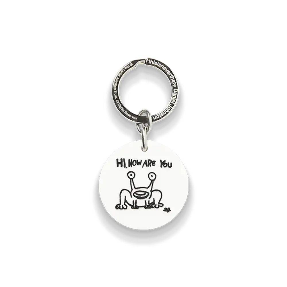 thisisneverthat x Daniel Johnston Frog Keychain "White"