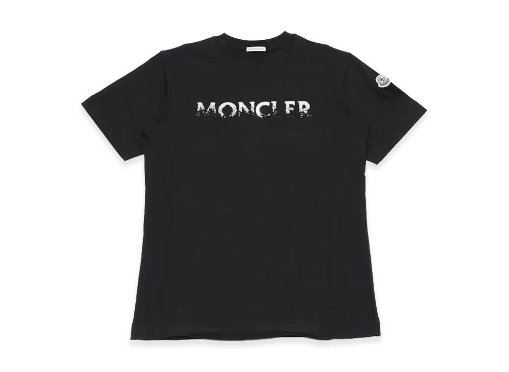 MONCLER Women's Sequin Logo T-Shirt "Black"