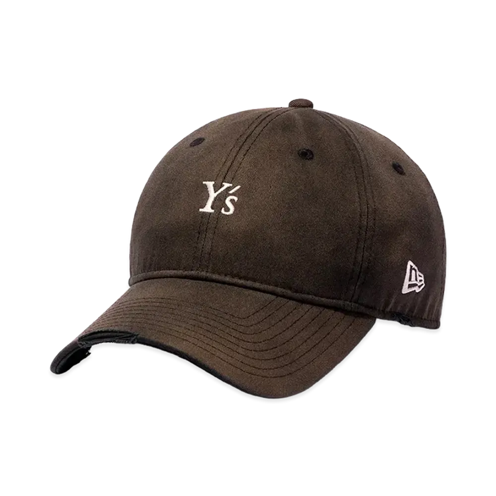 NEW ERA x Y's 9Twenty Long Visor FW26 Damaged "Black"