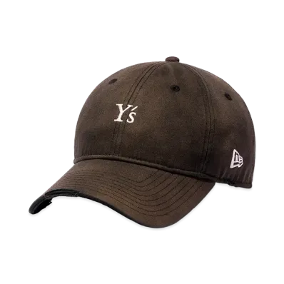 NEW ERA x Y's 9Twenty Long Visor FW26 Damaged "Black"