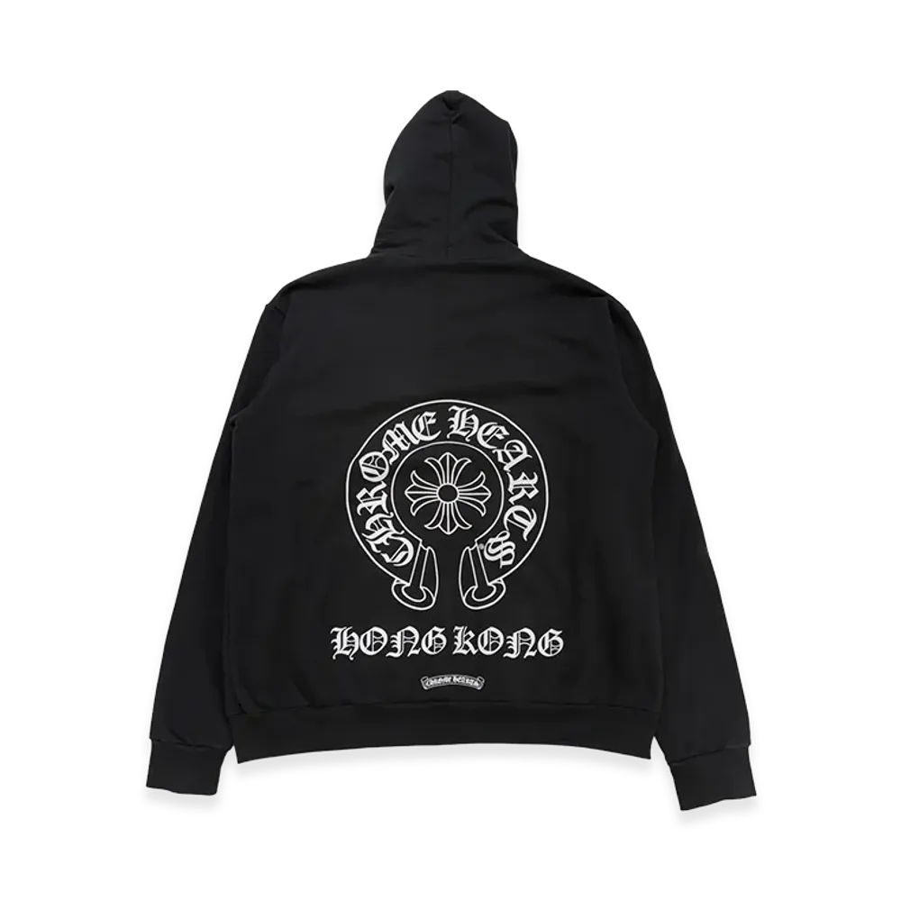 Chrome Hearts Hong Kong Limited Horseshoe Zip Up Hoodie "Black"