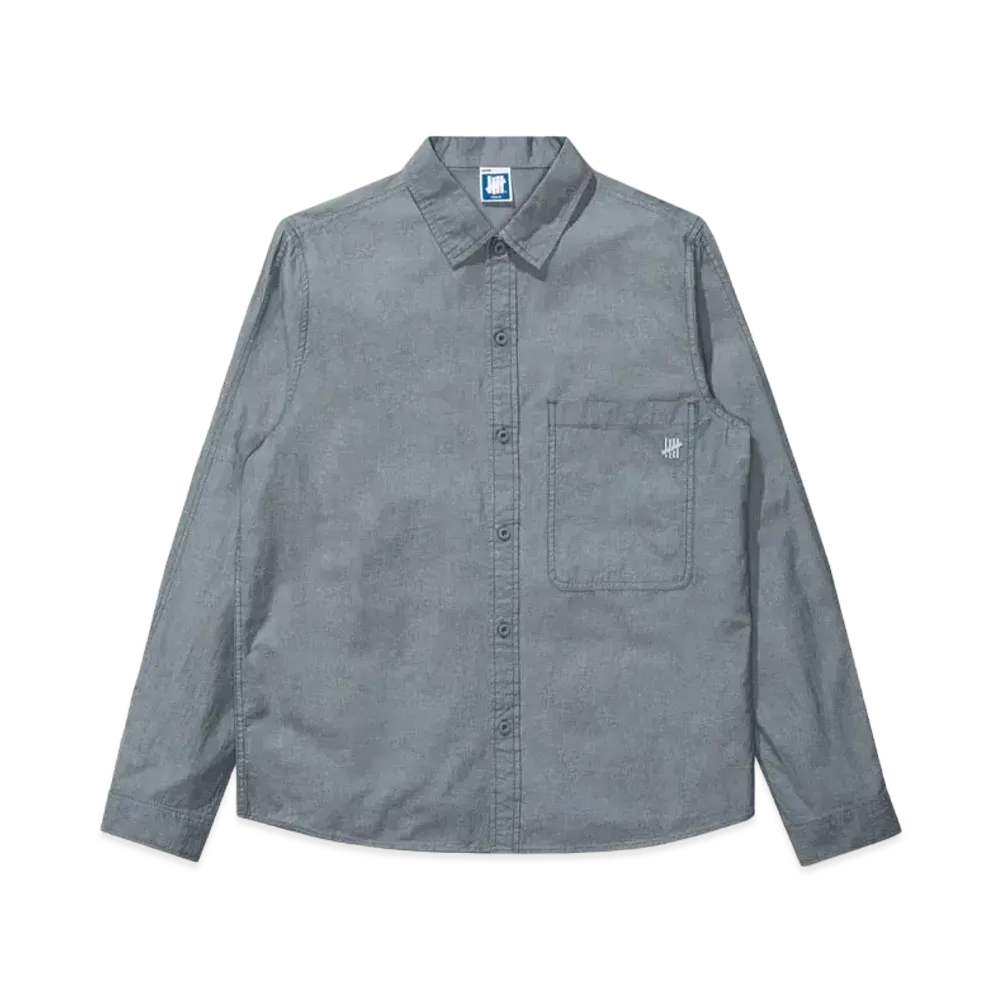 UNDEFEATED Chambray L/S Shirt "Blue"