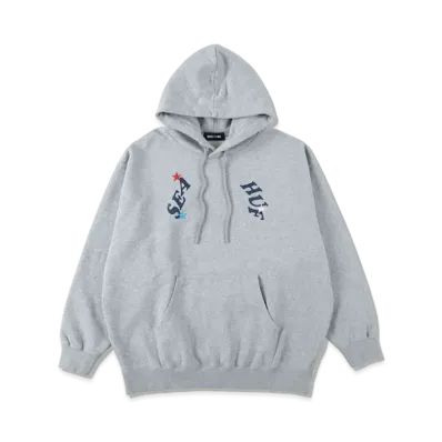 WIND AND SEA x HUF Hoodie "Heather Gray"