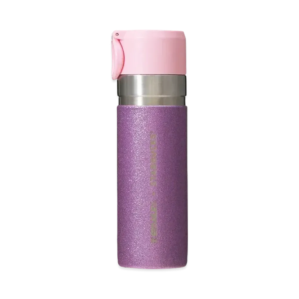 STARBUCKS SAKURA 2024 stainless steel bottle STANLEY 473ml "Glitter Purple"