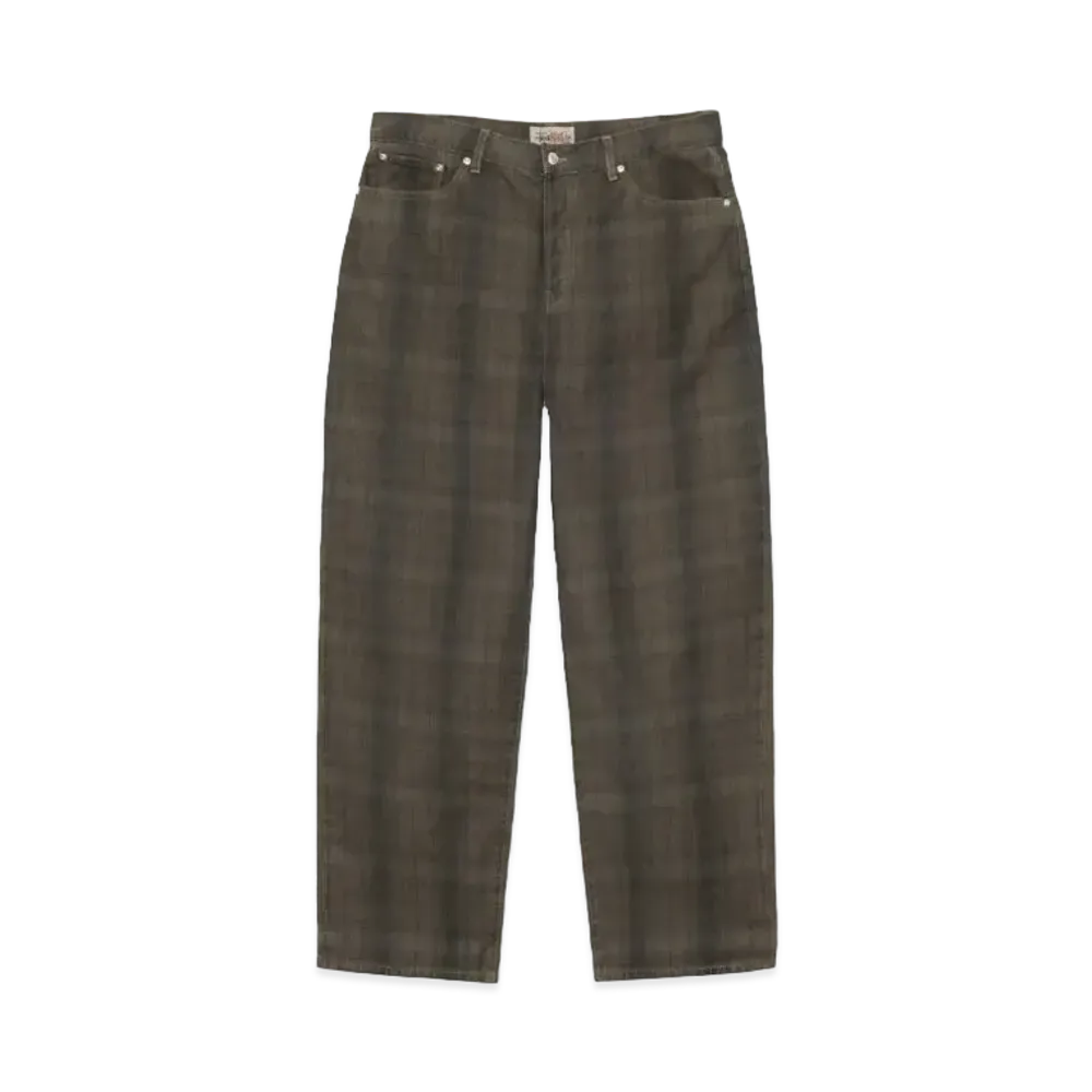 Stussy Big OL Jean Canvas Plaid "Olive"