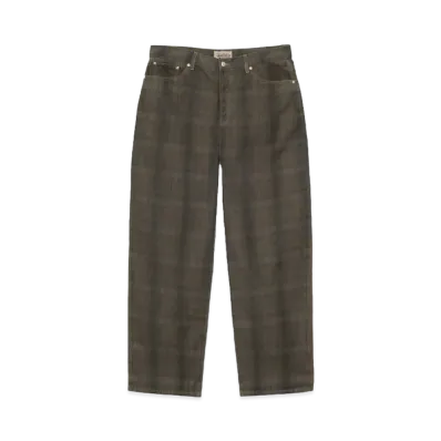 Stussy Big OL Jean Canvas Plaid "Olive"