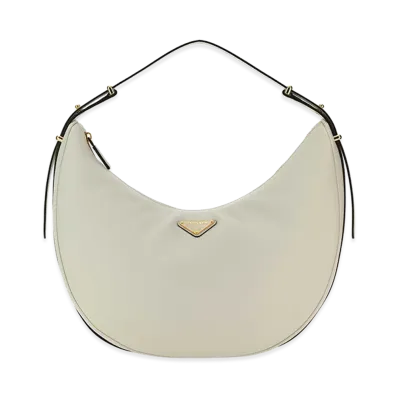 PRADA Women's Leather Big Arqua Handbag "White"