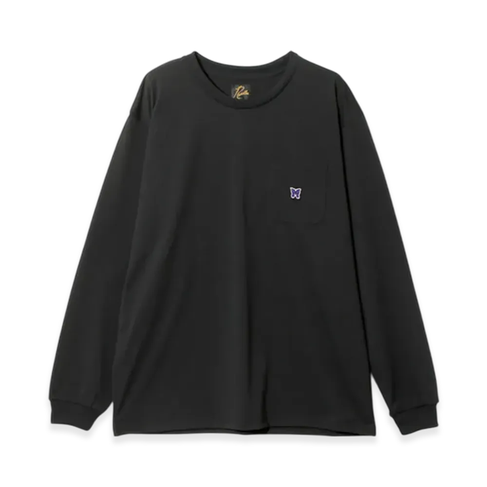 NEEDLES L/S Crew Neck Tee - Poly Jersey "Black"