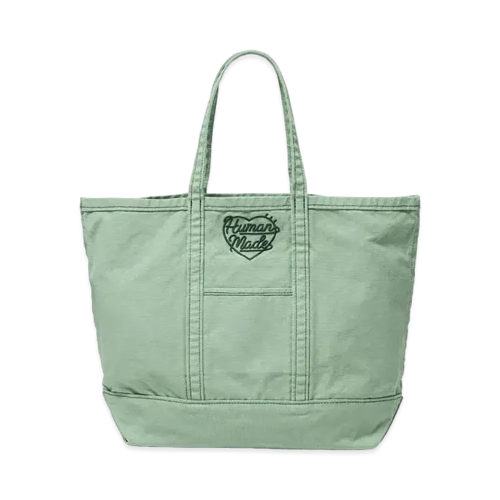 HUMAN MADE Garment Dyed Tote Bag "Green"