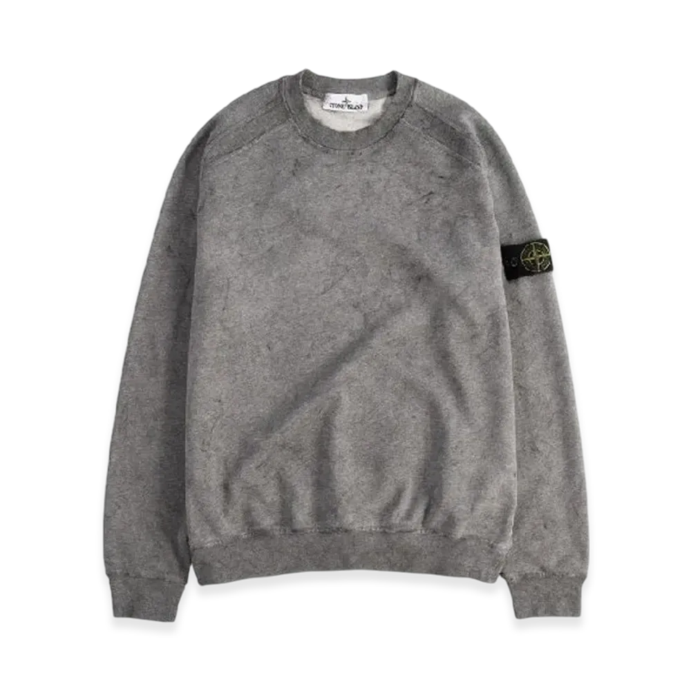 Stone Island 62290 Dust Colour Treatment Crewneck Sweatshirt - 21SS "Grey"