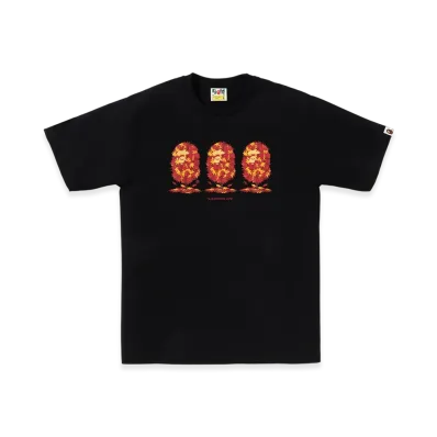 A BATHING APE Autumn APE Head Tee "Black"