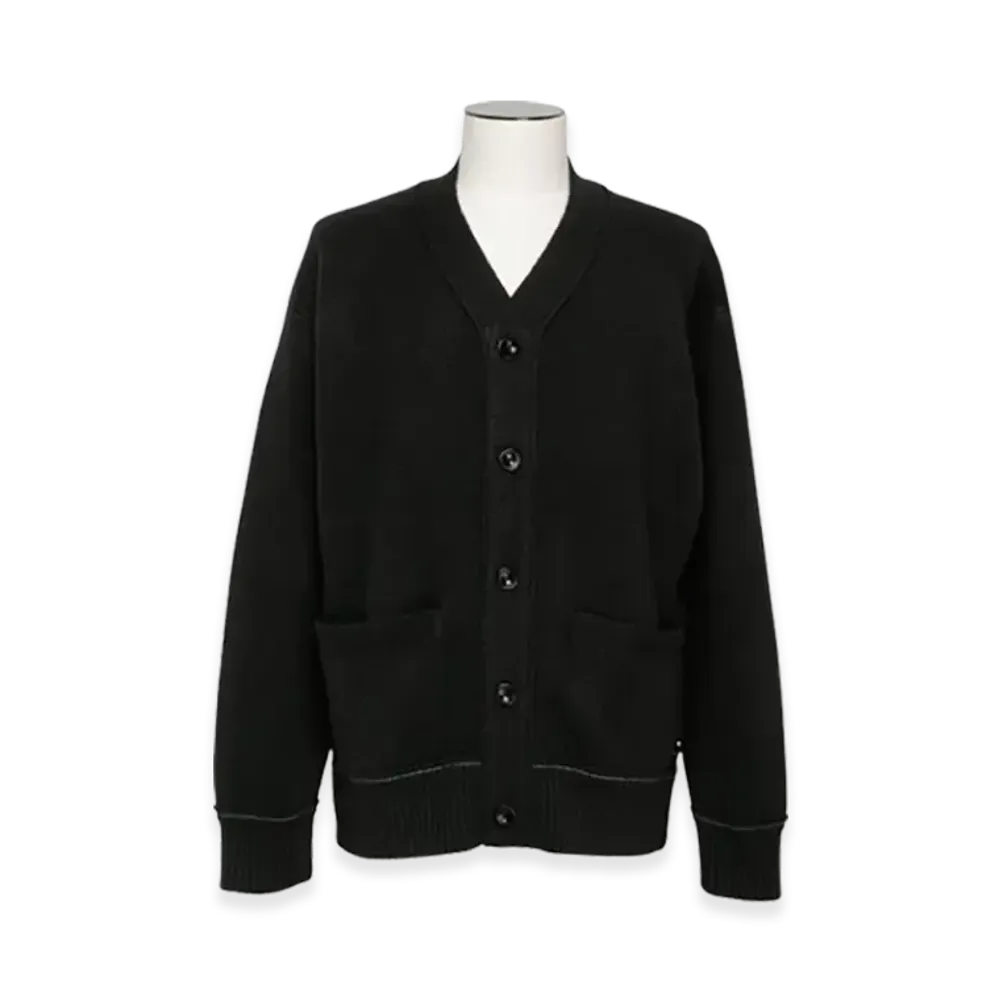 sacai S Cashmere Knit Cardigan "Black"