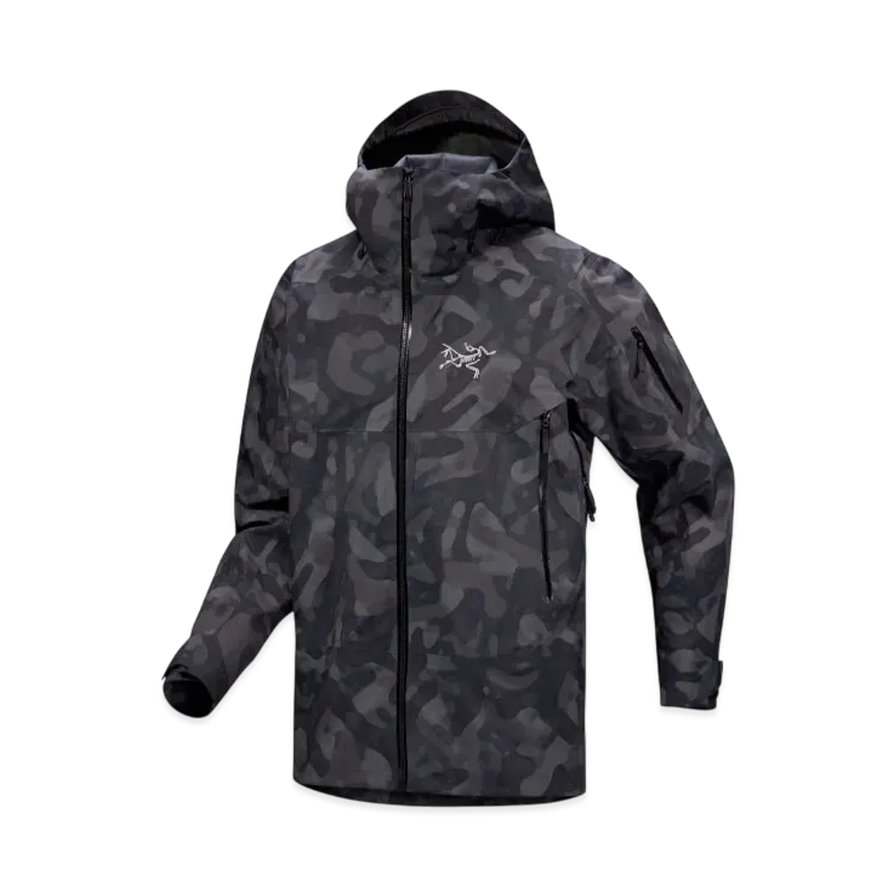 ARC'TERYX Sabre Jacket For Men's - Printed "Black Grottoflage"