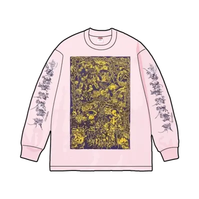 Supreme Wombat L/S Tee "Light Pink"