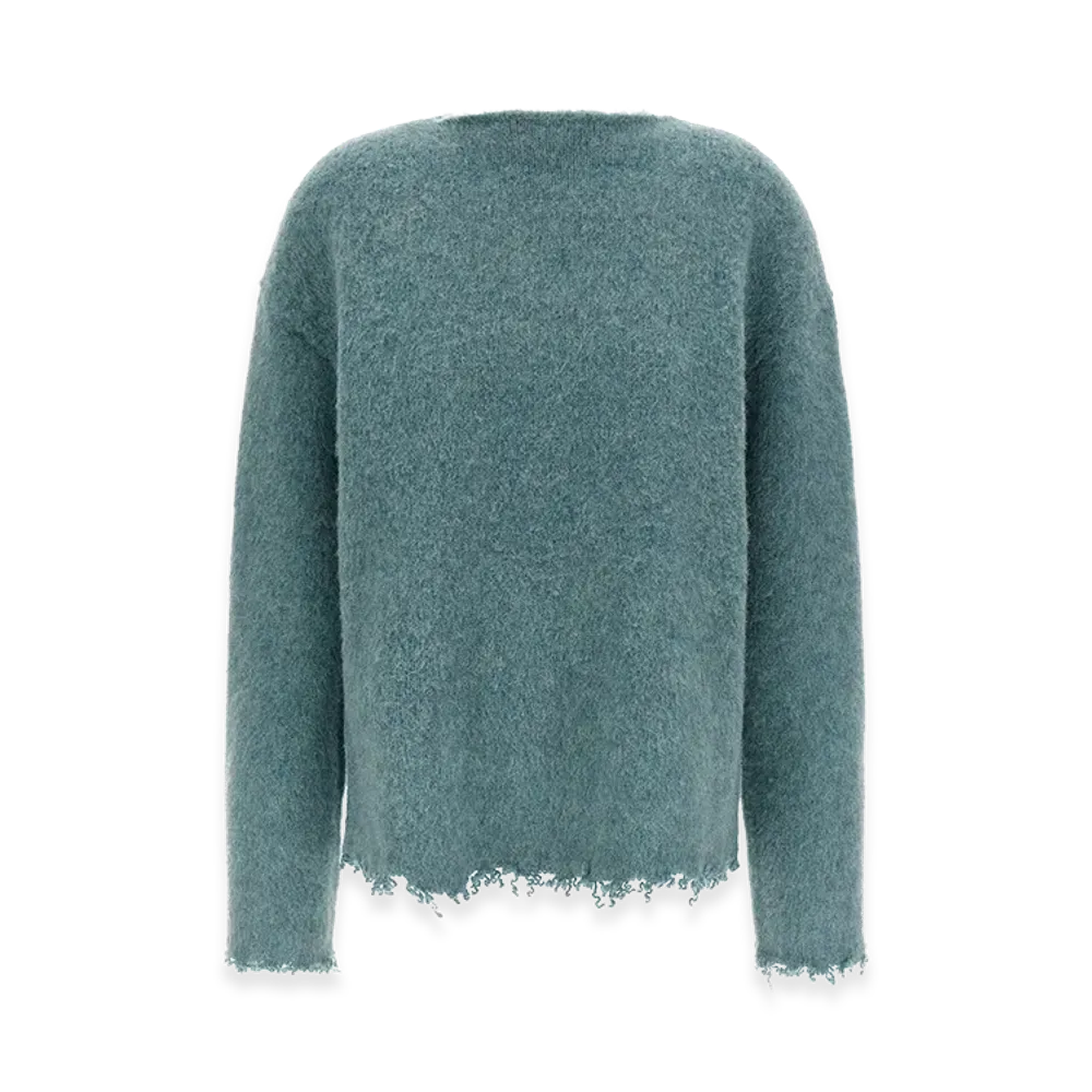 Jil Sander Women's Fringed Sweater "Light Blue"