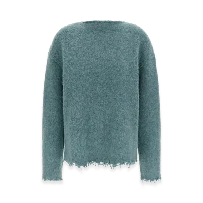 Jil Sander Women's Fringed Sweater "Light Blue"