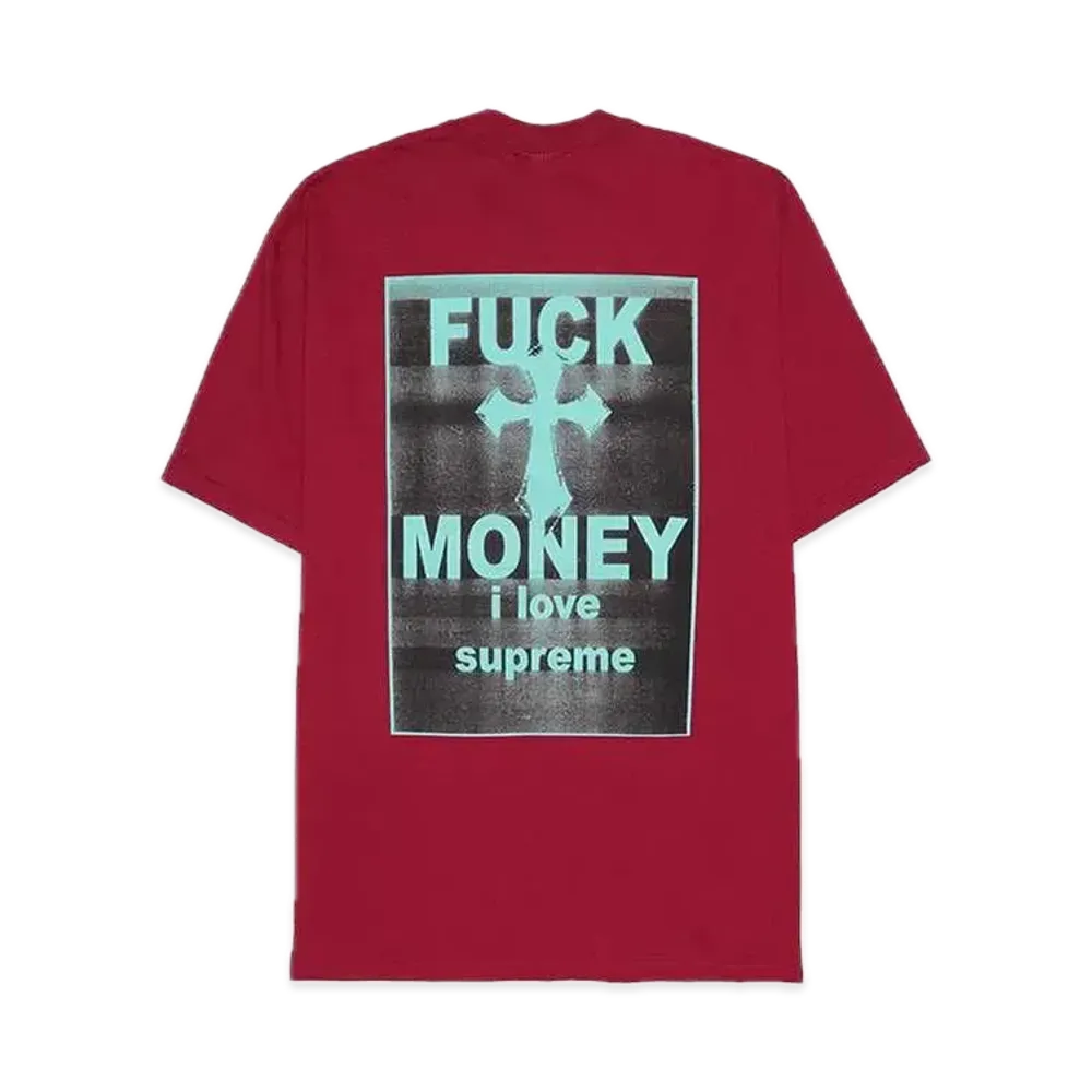 シュプリーム ファック マネー Tシャツ "カーディナル"