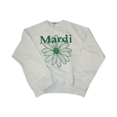 Mardi Mercredi Sweatshirt Flowermardi "Heather Green"