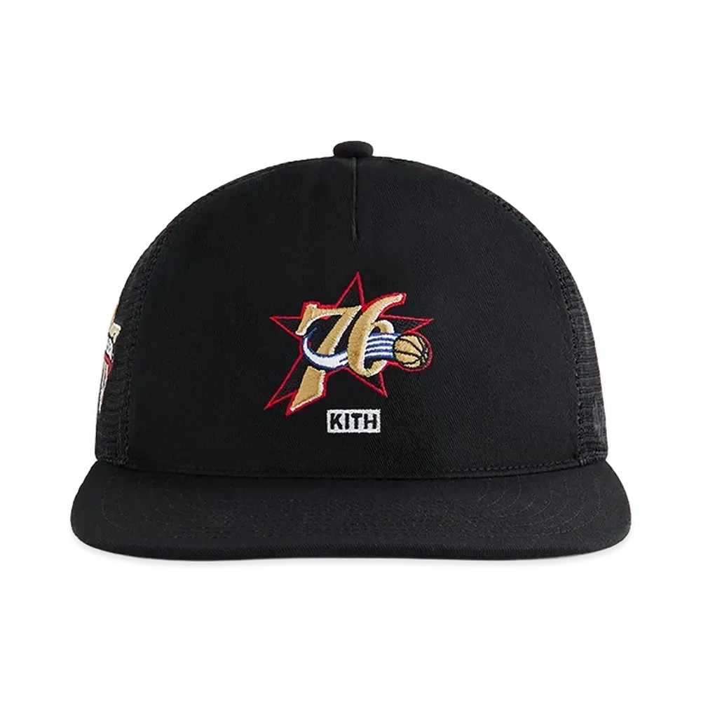 Kith x '47 x NBA All-Star Philadelphia 76ers Trucker Hat "Black"