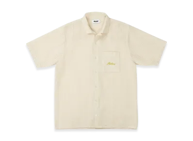 PALACE Script Texture Shirt "Off White"