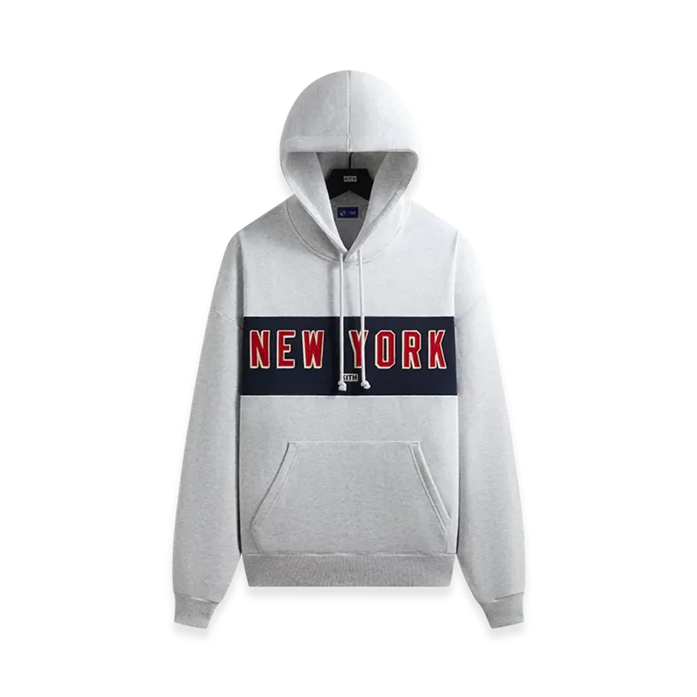 Kith x The New York Rangers New York Vintage Nelson Hoodie "Light Heather Grey"
