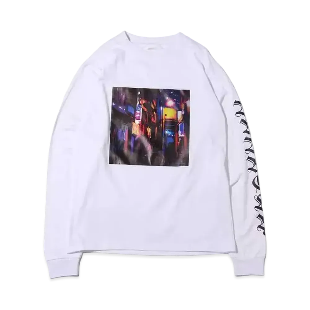 atmos pink x Otayuuri Neon Photo Print Long Tee "White"