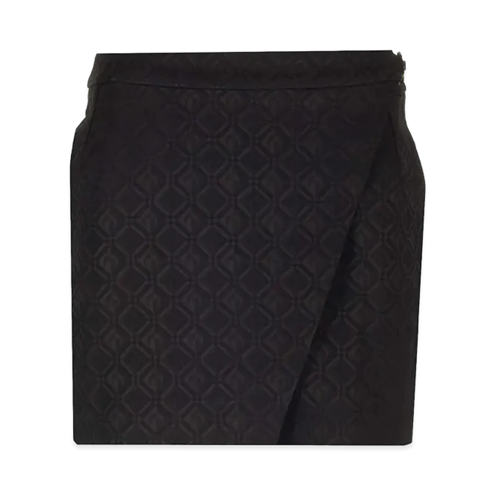 Marine Serre Women's "Moon Diamant" Mini Skirt "Black"