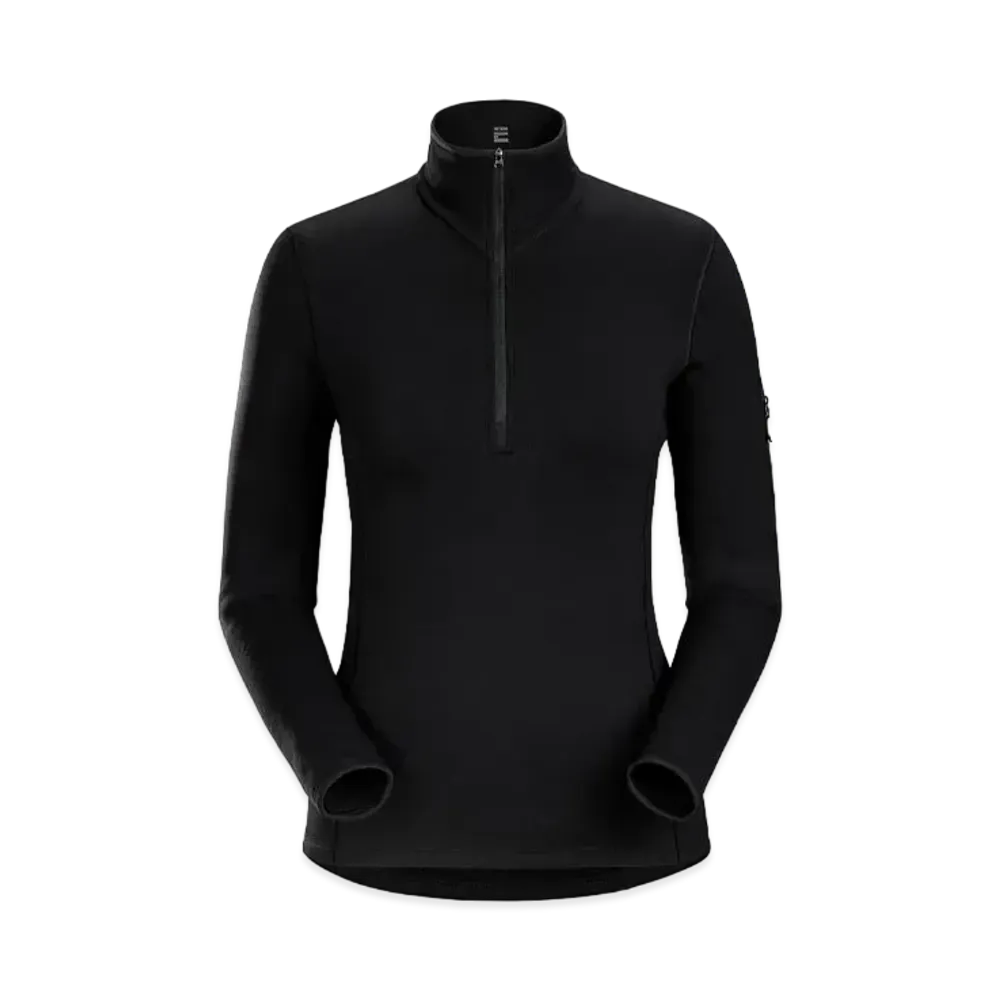 ARC'TERYX Women's Low Heavyweight Zip Neck X000006344 "Black"