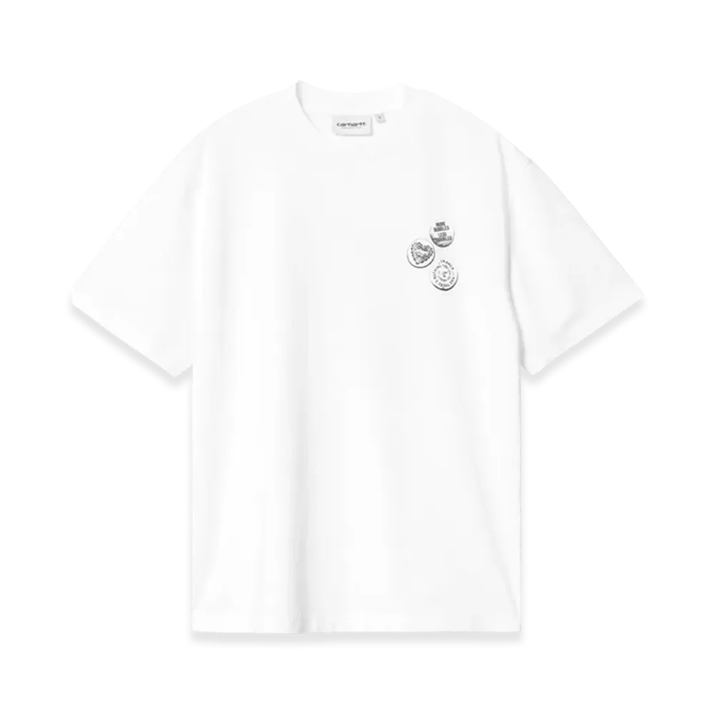 Carhartt WIP Women's S/S Pins T-Shirt "White/Black"
