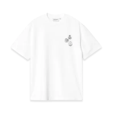 Carhartt WIP Women's S/S Pins T-Shirt "White/Black"