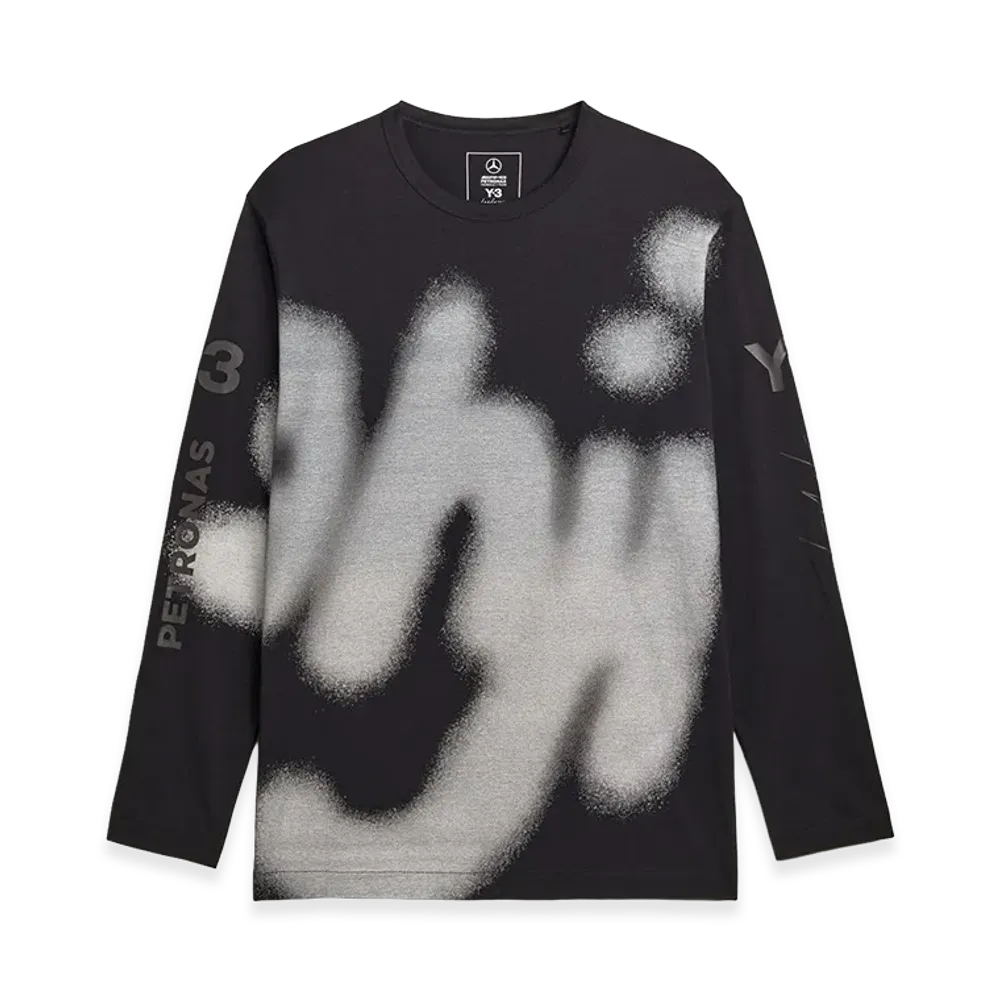 Y-3 x Mercedes AMG Petronas Formula 1 Team Yohji Graphic Long Sleeve Tee "Black"