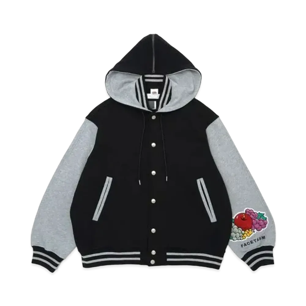 FACETASM x FRUIT OF THE LOOM Stadium Jacket "Black"