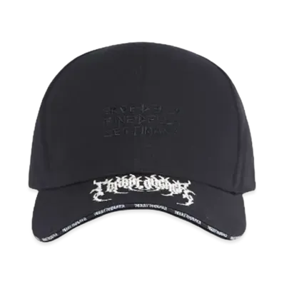 T.C.R BY TOUCHER WEEKEND HERO 6PANEL STRAP BACK LOW CAP "BLACK"