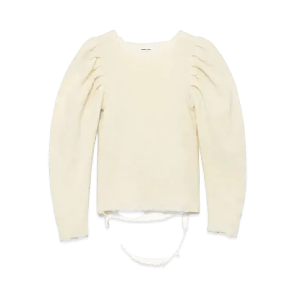 FUMIKA UCHIDA Gauze Plaid Long Sleeve Top "Plaid Beige"